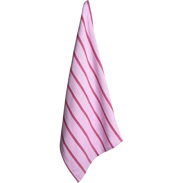 Viskestykke, Stripe, violet/burgundy, 50x70
