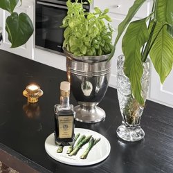 Keramik platte m oph�ng, asparges