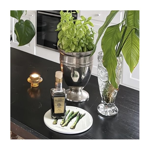 Keramik platte m oph�ng, asparges