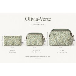 Toilettaske, Olivia-Verte