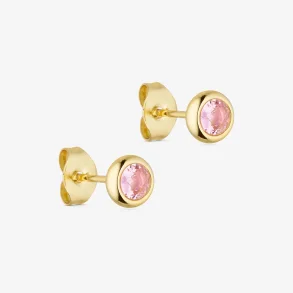 Crystal Earstud Light pink