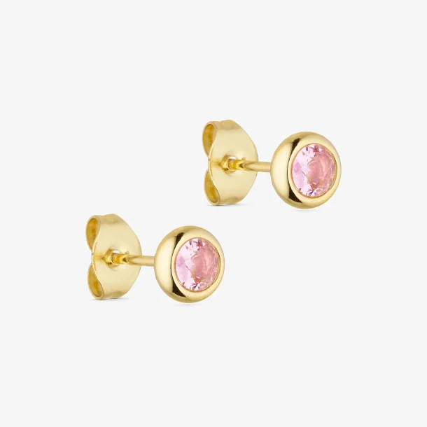 Crystal Earstud Light pink