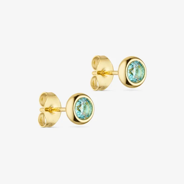 Crystal Earstud Light blue