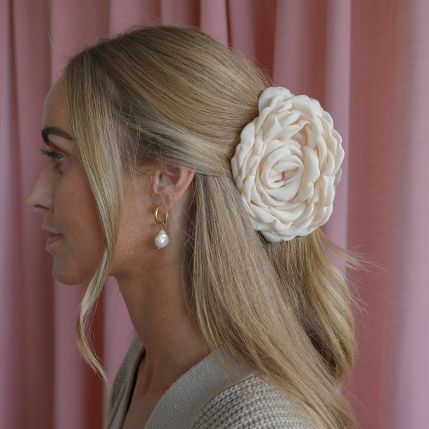 Daisy h�rklemme, R�hvid, Stor