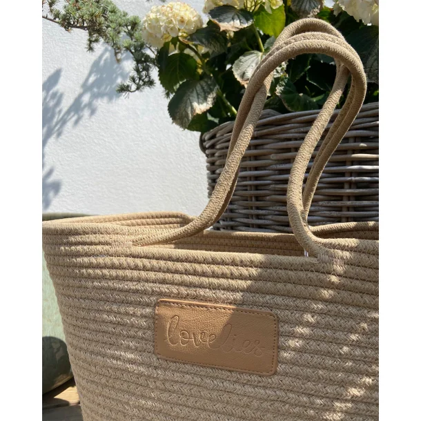 Flamencos bag, Latte, Large