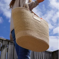 Flamencos bag, Latte, Large