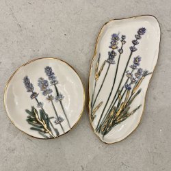 Lavendel smykkefade - Rund/Aflang