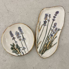 Lavendel smykkefade - Rund/Aflang