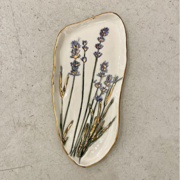 Lavendel smykkefade - Rund/Aflang