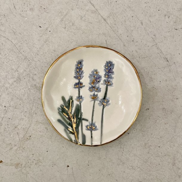 Lavendel smykkefade - Rund/Aflang