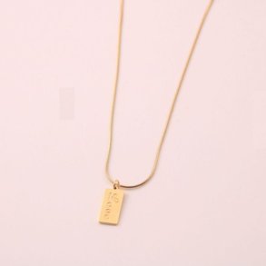 Love slim Necklace, guld