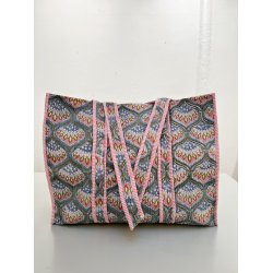 Tote bag, vatteret, Turkis