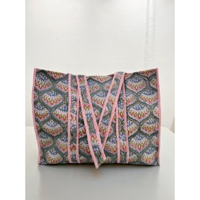 Tote bag, vatteret, Turkis