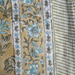 Dug, Beige/turkis, 2 strrelser