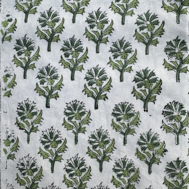 Dug, Grn/hvid, 2 strrelser