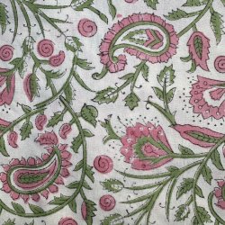 Dug, Hvid/lyserd/-grn, 2 strrelser