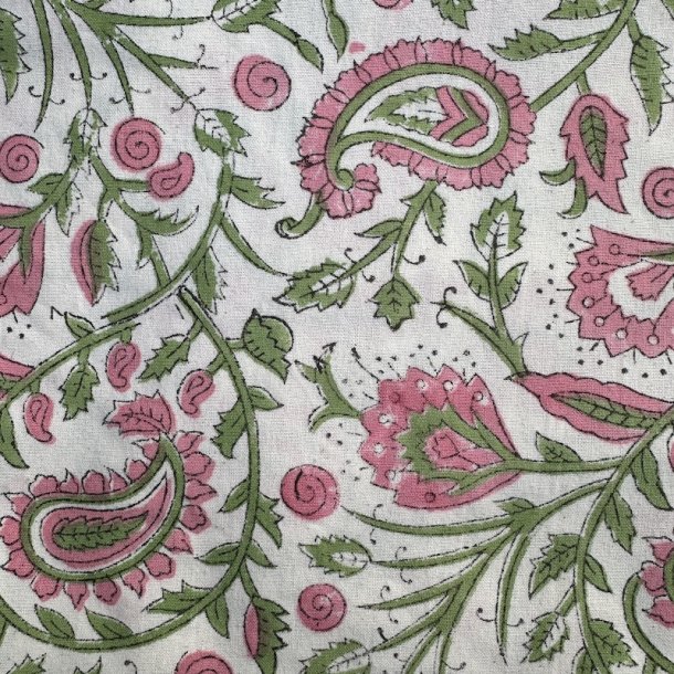 Dug, Hvid/lyserd/-grn, 2 strrelser