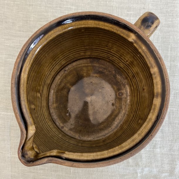 Kande, keramik, rillet, H14 D25 inkl hank