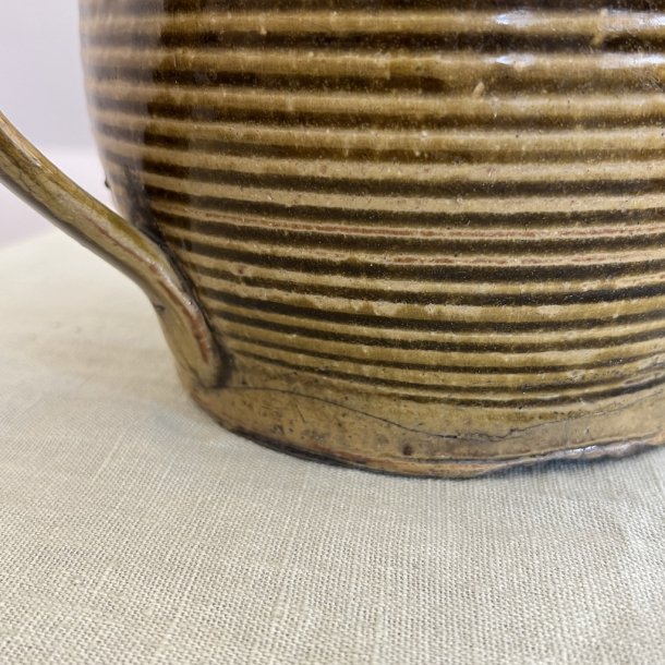 Kande, keramik, rillet, H14 D25 inkl hank