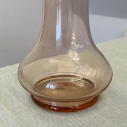 Vase, glas, lyserd, H25, flsekant