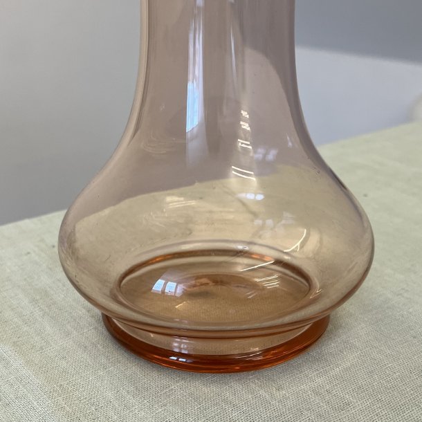 Vase, glas, lyserd, H25, flsekant