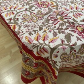 Dug, Rd/hvid/pink, 2 strrelser