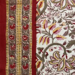 Dug, Rd/hvid/pink, 2 strrelser