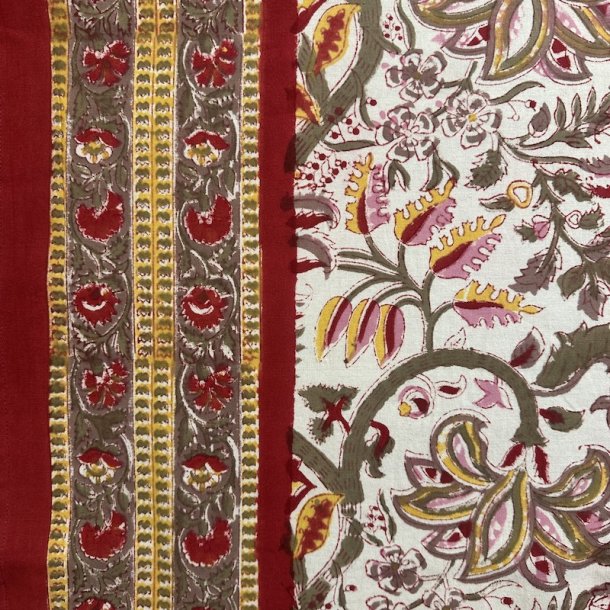 Dug, Rd/hvid/pink, 2 strrelser