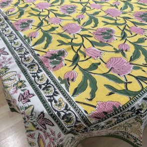 Dug, 150x225, gul, hvid, grn