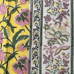 Dug, 150x225, gul, hvid, grn