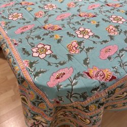 Dug, turkis/lyserd, 2 strrelser