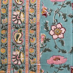 Dug, turkis/lyserd, 2 strrelser