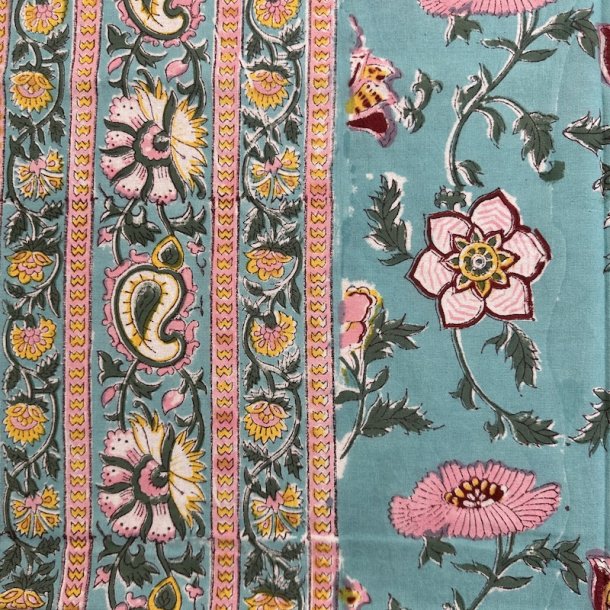 Dug, turkis/lyserd, 2 strrelser