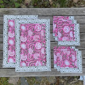 6 dkkeservietter + 6 mundservietter