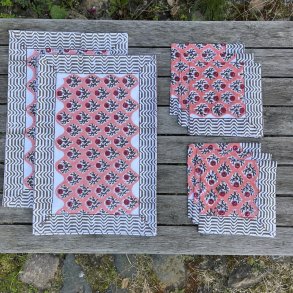 6 dkkeservietter + 6 mundservietter