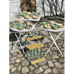 Gamle lerskle i tre farver