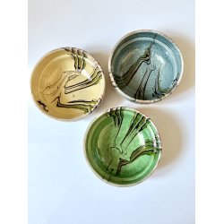 Gamle lerskle i tre farver