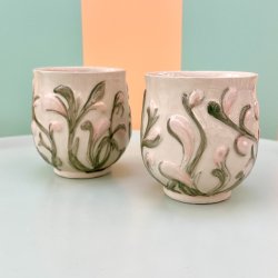 Fransk lilje kop, tofarvet