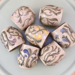 Fransk lilje kop, tofarvet