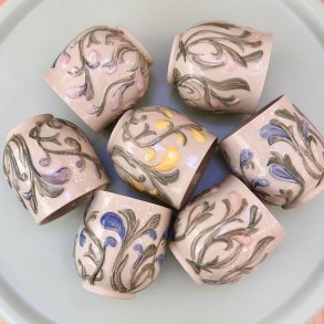 Fransk lilje kop, tofarvet