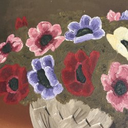 Maleri, franske anemoner