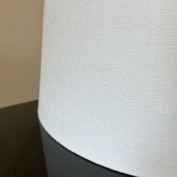 Nr 294 - Hndlavet lampeskrm i Hvid eksklusiv hr