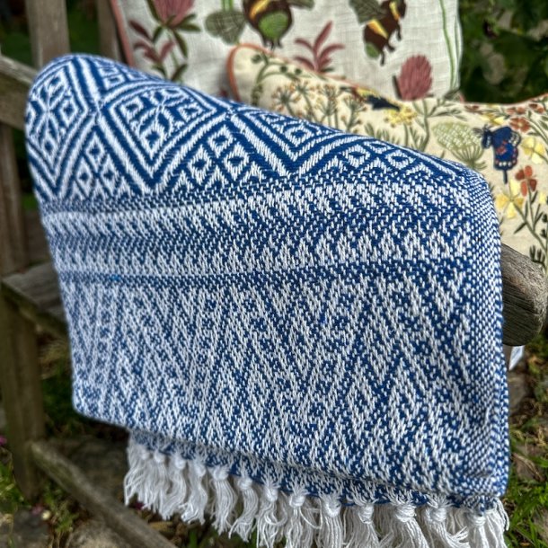 Plaid, Ingrid, Royal/Natur