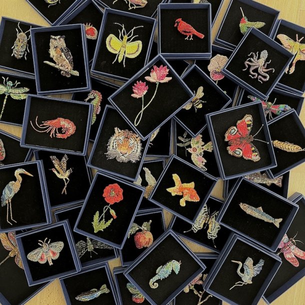 Guldvinget engle broche