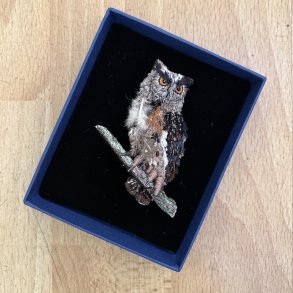 Uhu ugle broche