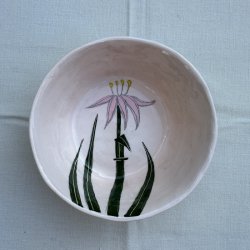 Lyserd skl, lyserd let blomst, 14x5