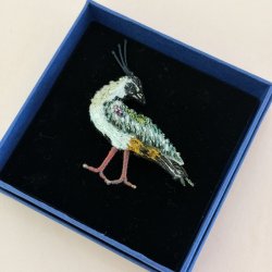 Trovelore Lapwing Bird broche