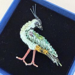 Trovelore Lapwing Bird broche