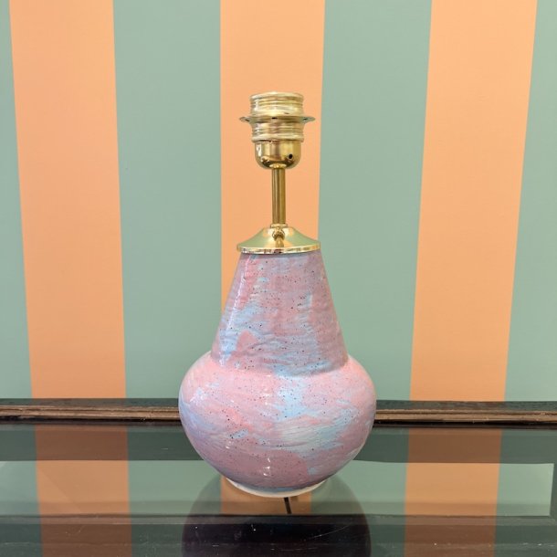 Bordlampe, Rosa/lysebl