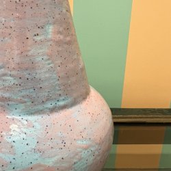 Bordlampe, Rosa/lysebl